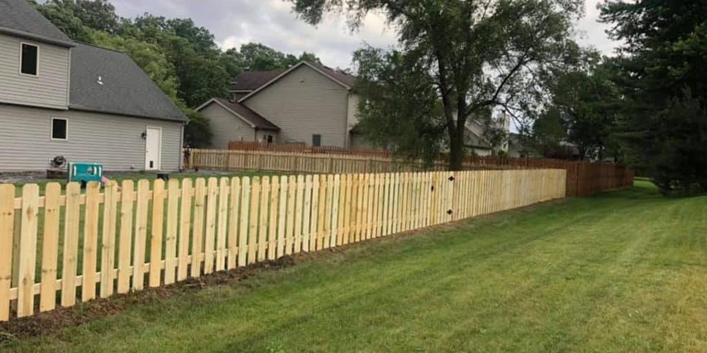 Wood picket fence installation in Fort Wayne, IN