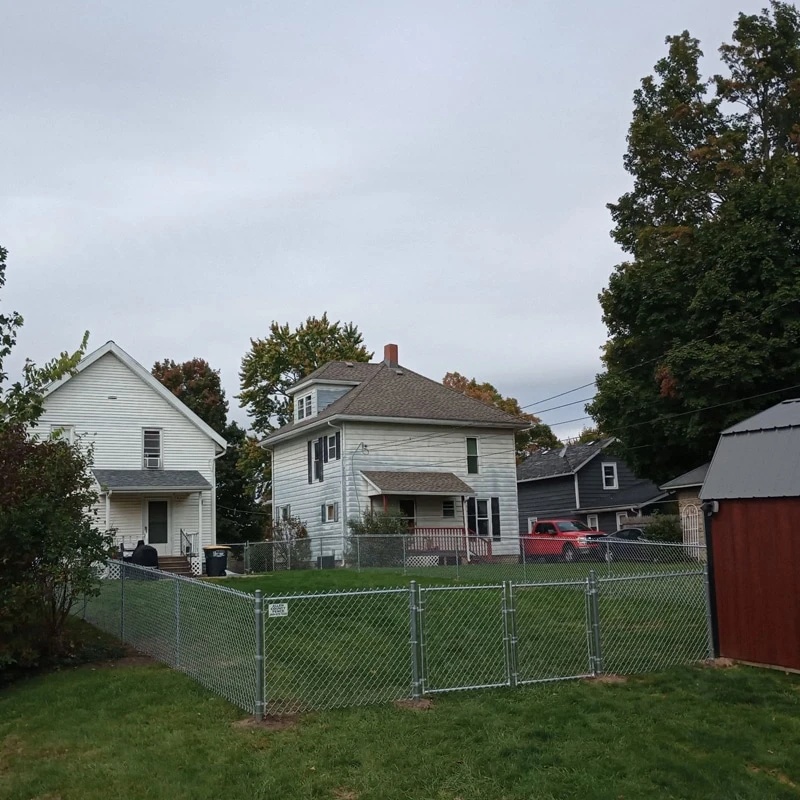 Chain link fence installation by allen county fence