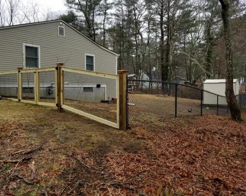 custom fence installation by Allen County Fence