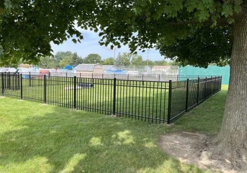 commercial fence installation in northeast Indiana