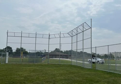 allen county sports arena fence installation in Fort Wayne, Indiana
